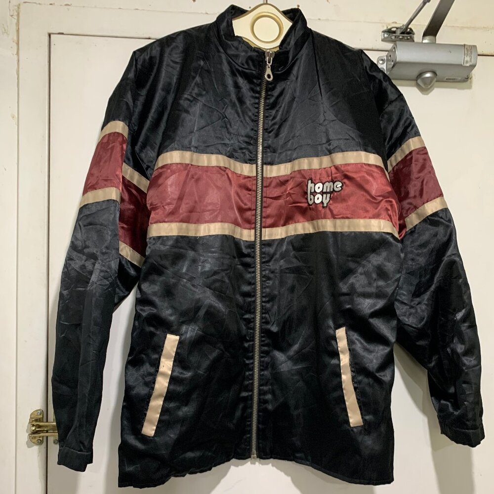 VINTAGE HOME BOY NYLON BOMBER JACKETS SIZE L